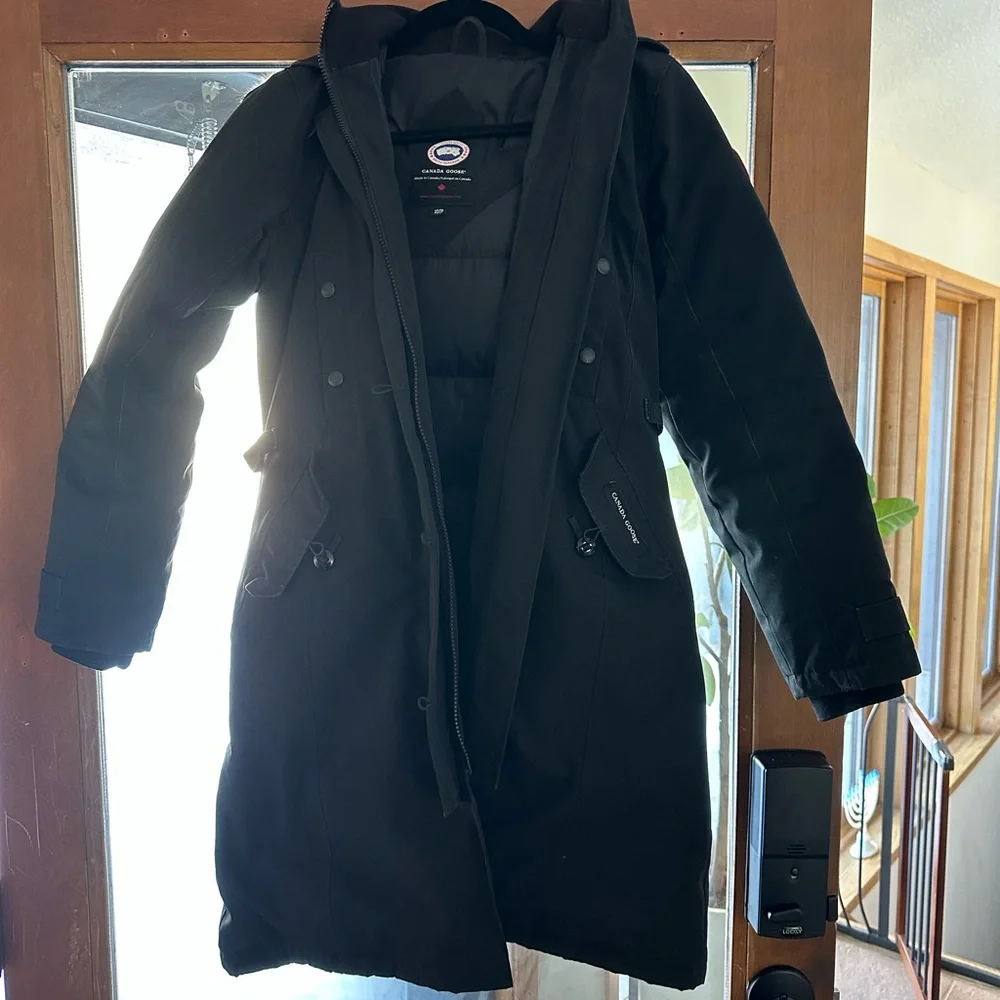 Canada Goose Leslie Parka Black Hooded Winter Coat - Picture 1 of 14